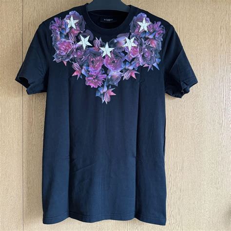 givenchy star-neckline floral print t-shirt|Men's Givenchy Designer T.